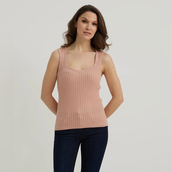 Sweetheart Neckline Top, small, dusty rose - Picture 2 of 7